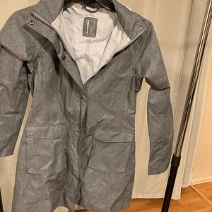Grey rain jacket NWOT